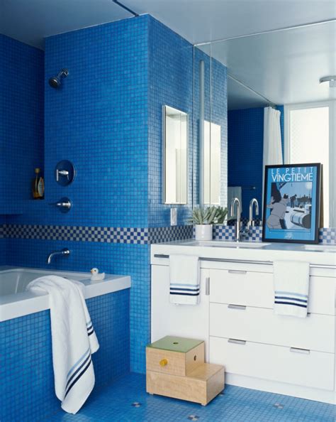 The vintage blue tile bathroom. 21+ Blue Tile Bathroom Designs, Decorating Ideas | Design ...