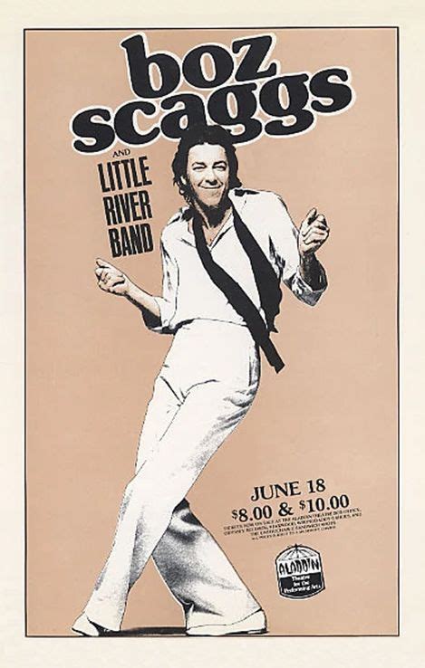 Boz Scaggs 1971 Harrisburg Concert Poster Design Concert Posters