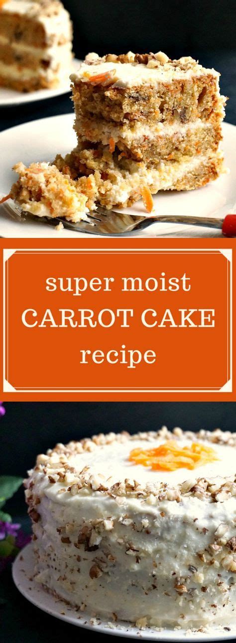 If you want to decorate it with candied carrots. Super moist carrot cake recipe with walnuts and a ...