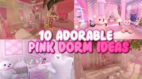 Adorable Pink Dorm Ideas Roblox Royale High Campus Youtube