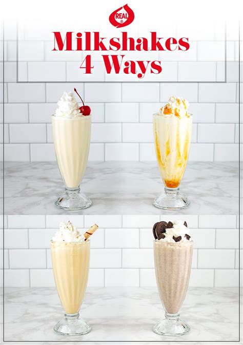 Vanilla Milkshakes 4 Ways Vanilla Milkshake Coconut Smoothie Recipe