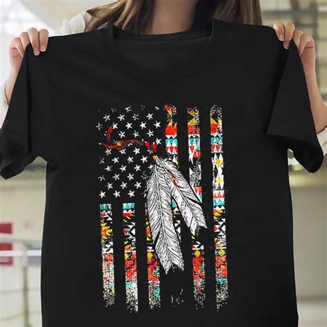 Native American Justice Day Shirt Tribe Feather Flag With Etsy