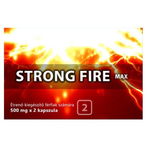 Strong Fire Max étrendkiegészítő Kapszula Férfiaknak 2 Db Férfi