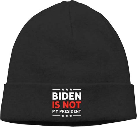 Anti Biden Is Not My President Election Trump Unisex Knitting Hat Beanie Caps Warm