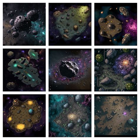 Asteroid Battle Maps Dungeon Masters Guild Dungeon Masters Guild