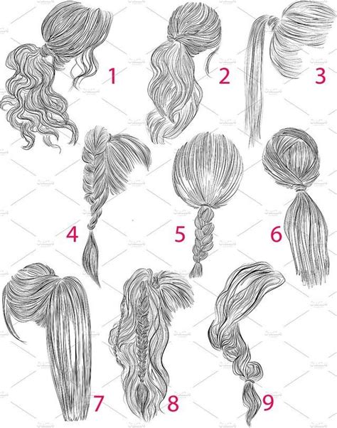 Pin By Beth Johnson On Hairstyle Drawing Hair Tutorial Ponytail