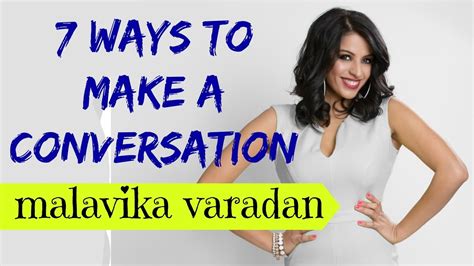 7 Ways To Make A Conversation With Anyone Malavika Varadan Youtube