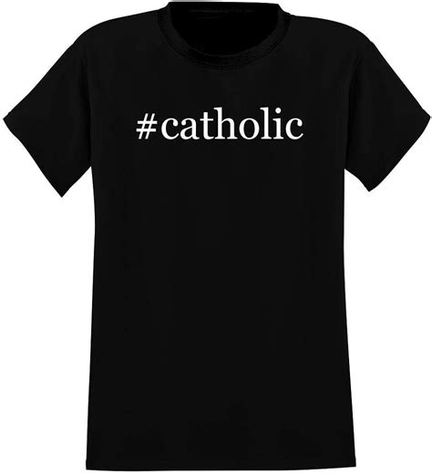 catholic men s hashtag crewneck t shirt clothing