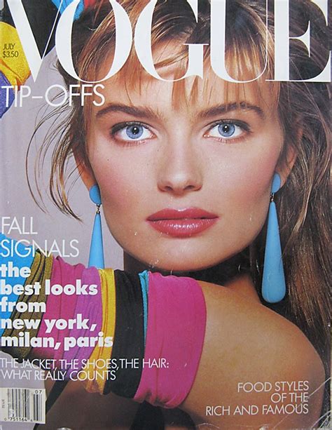 Vogue July 1987 Vogue Fashion Magazinejuly 1987 Cover Flickr
