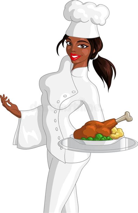 A handful of association voiced motion monday to metro�s proposals. Female Black Chef Holding Fried Chicken Stock Vector ...