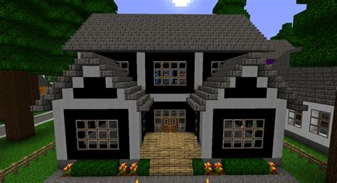 It has two stories with multiple rooms. Black House Minecraft Project