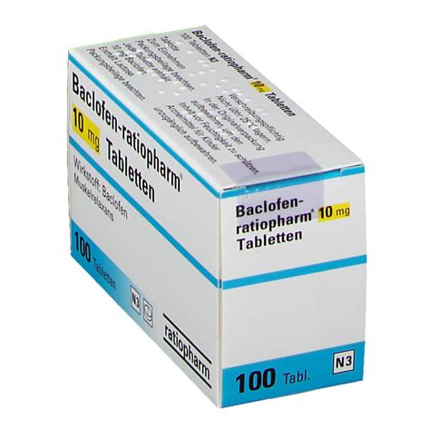 If it is close to the time for your next dose, skip the missed dose and go back to your normal time. Baclofen-ratiopharm® 10 mg 100 St - shop-apotheke.com