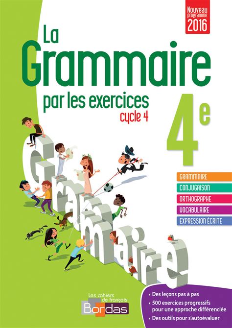 La Grammaire Par Les Exercices E Cahier D Exercices Ed