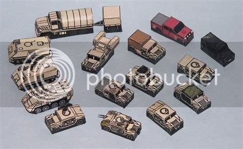 Papermau Us Army And Usmc Vehicles Set Paper Models In 1250 Scaleby