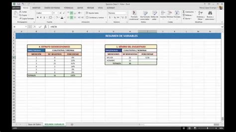 Resumen De Datos Estadística Descriptiva En Excel Youtube