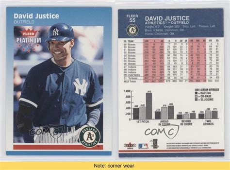 A strong young team around him. 2002 Fleer Platinum #55 David Justice New York Yankees Baseball Card | eBay