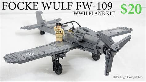 Lego Ww2 Focke Wulf Fw 190 Bf German Fighter Plane Set Nazi Review