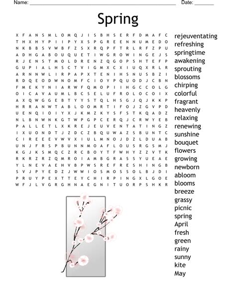 Spring Word Search Wordmint