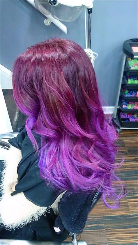 Hair By Steven Scissorhands Goth Hair Purple Ombre Hair Inspiration