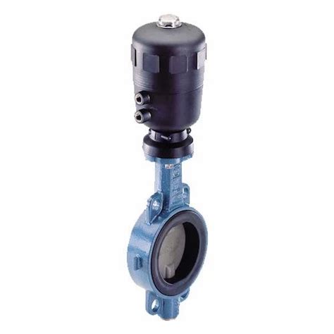 Solenoid Black Pneumatic Double Acting Butterfly Valve Size 2 18