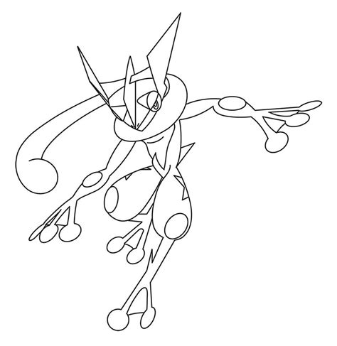Greninja Pokemon Coloring Page Anime Coloring Pages My Xxx Hot Girl