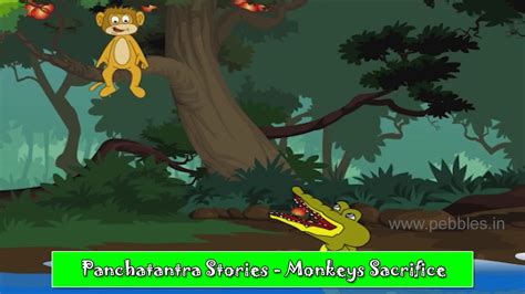 Monkey And Crocodile Bengali Panchatantra Tales Bengali Stories For