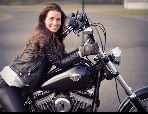 Motorbike Girl Motorcycle Style Women Riding Motorcycles Custom