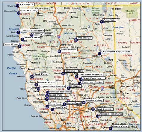 Map Northern California Tourist Attractions Map Of Us