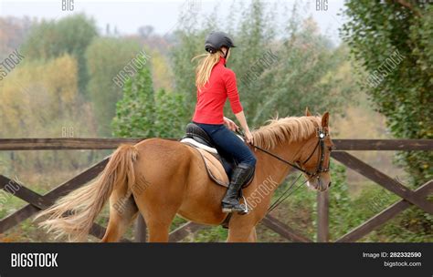 Woman Riding Horse Image And Photo Free Trial Bigstock