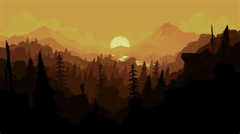 Firewatch Hiking Sunset Forest Wallpapers Hd Desktop And Mobile