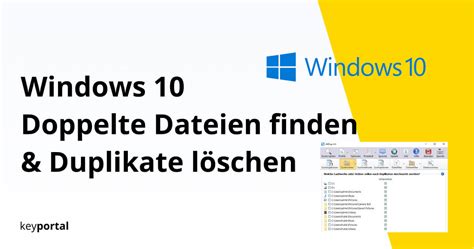 Doppelte Dateien finden und löschen in Windows 10 keyportal ch
