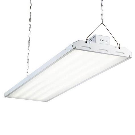 Commercial Electric 4 Ft 1 Lamp 30 Watt White Integrated Led Shop