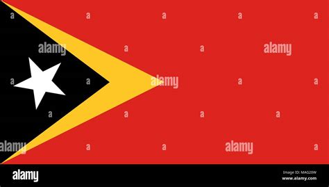la bandera de timor leste colores oficiales y proporciones imagen vectorial imagen vector de