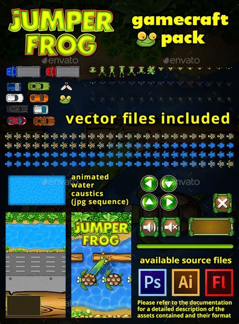 Jumper Frog Game Assets Frog Games Game Assets Kit Games