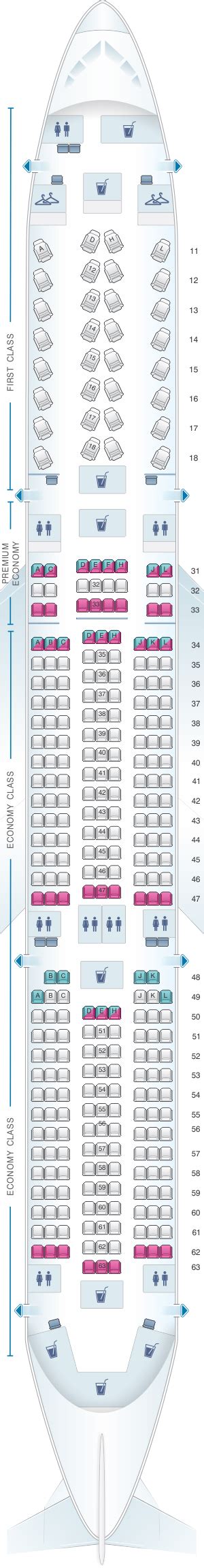 Seat Map Air China Airbus A350 900 Seatmaestro