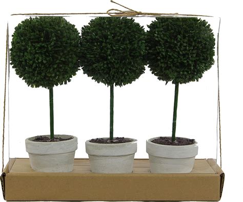 Admired By Nature 9 H Artificial Boxwood Ball Topiary Plant Tabletop