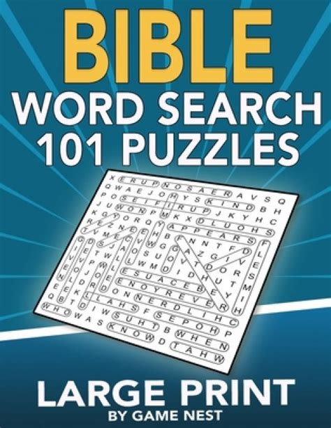 Bible Word Search 101 Puzzles Large Print Puzzle Game