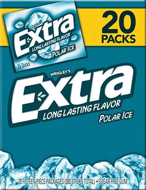 wrigley s extra polar ice gum 20 pack 15 count amazon ca grocery and gourmet food