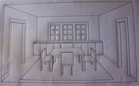One Point Perspective Room Drawing At Getdrawings Free Download