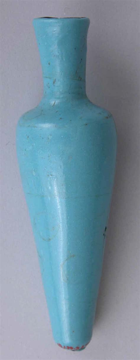 Cosmetic Flask Mukhula Of Opaque Turquoise Glass The Metropolitan Museum Of Art
