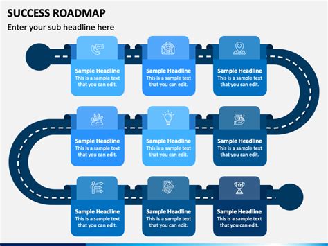 Success Roadmap Powerpoint Template Ppt Slides Sketchbubble