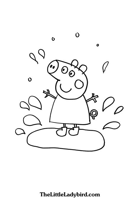 Mud Puddle Page Coloring Pages