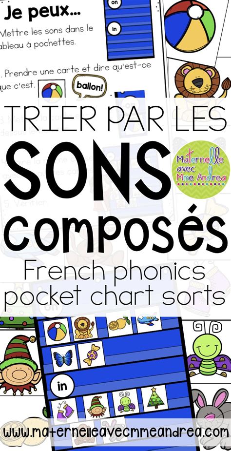 French Phonics Pocket Chart Sorts Trier Par Les Sons Composés