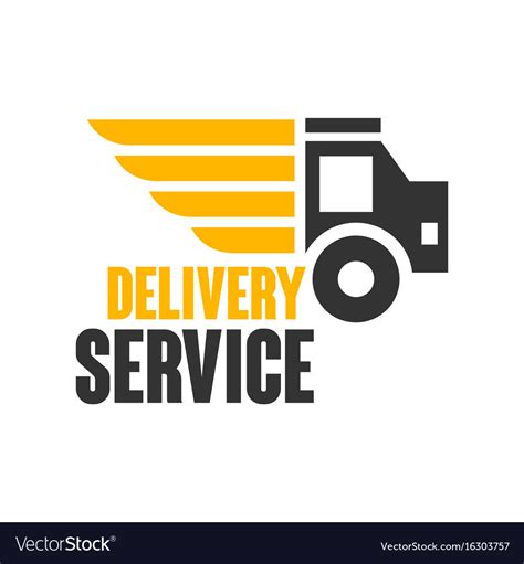 Delivery Service Logo Design Template Royalty Free Vector