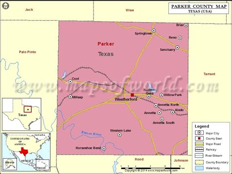 Parker County Map Tx
