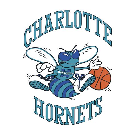 Red hornet mascot vector illustration, angry bee logo design. Charlotte Hornets - Logos Download