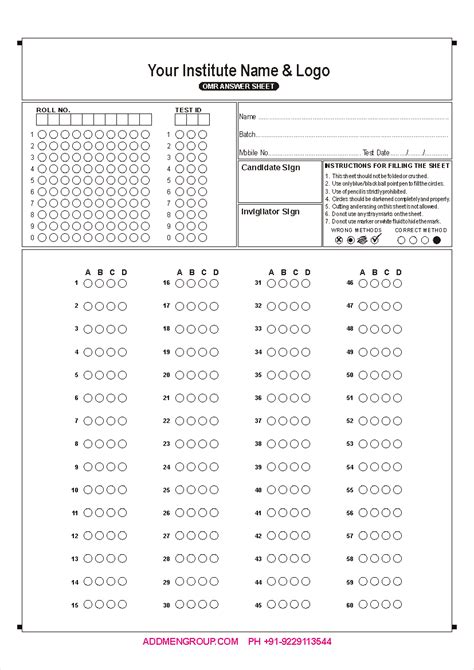 Printable Scantron Sheet Web Stick To These Simple Guidelines To Get