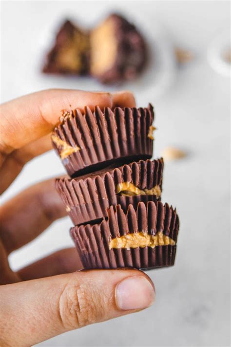 Healthy Peanut Butter Cups Vegan Frommybowl 10 From My Bowl