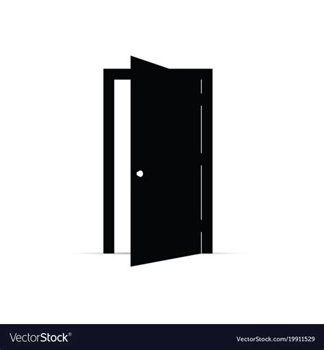 Door Open Icon Royalty Free Vector Image Vectorstock