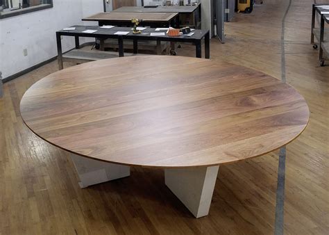 This seated conference table is the solution that makes meeting tables both flexible and accessible. Round Solid Wood Conference Table | Paul Downs Cabinetmakers